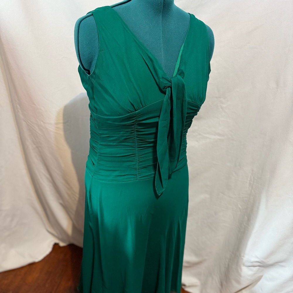 Jonathan Martin Deep Green Sleeveless Maxi Dress
